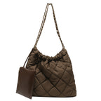 Rhombus Large Capacity Totes Fashion Women – image 5