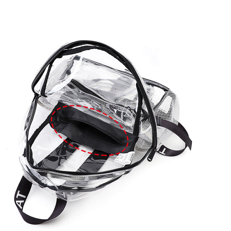 Transparent Backpack Women Fashion Water Repellent – image 5