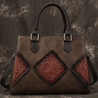 Top Layer Cowhide Retro European And American Fashion Casual Handbag – image 6