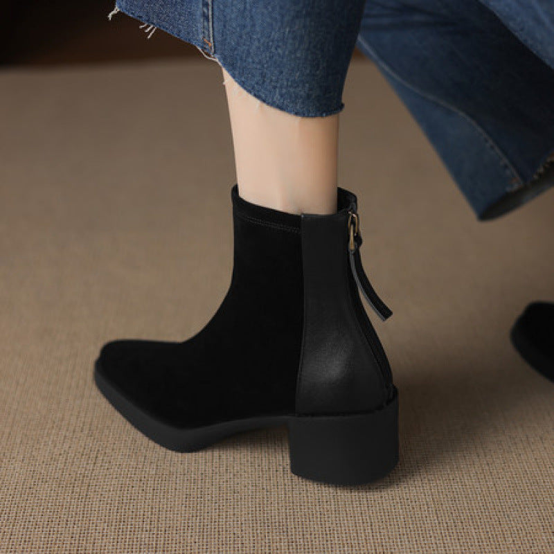 Fashion Personality Suede Booties Women – image 6