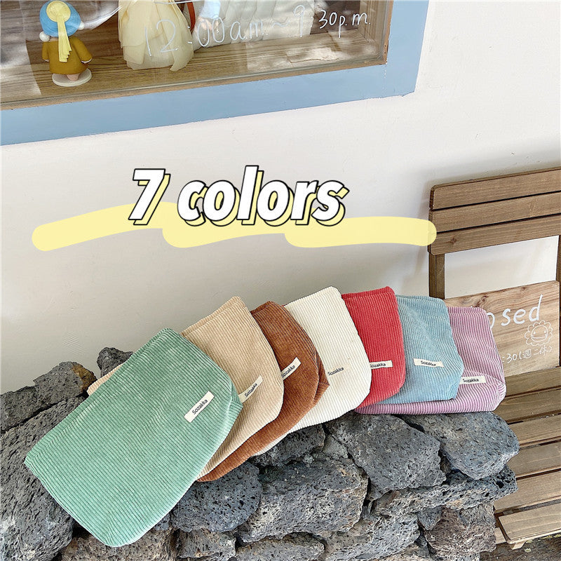 Fashion Corduroy Cosmetic Bag Women – image 2
