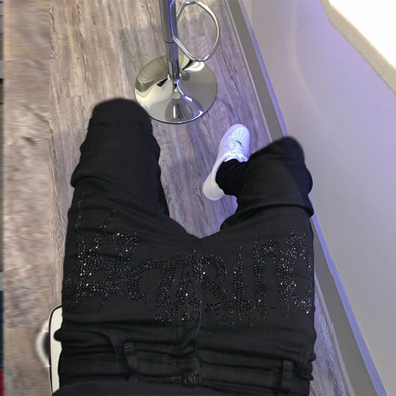 Men Black Fashion Ripped Jeans – image 3