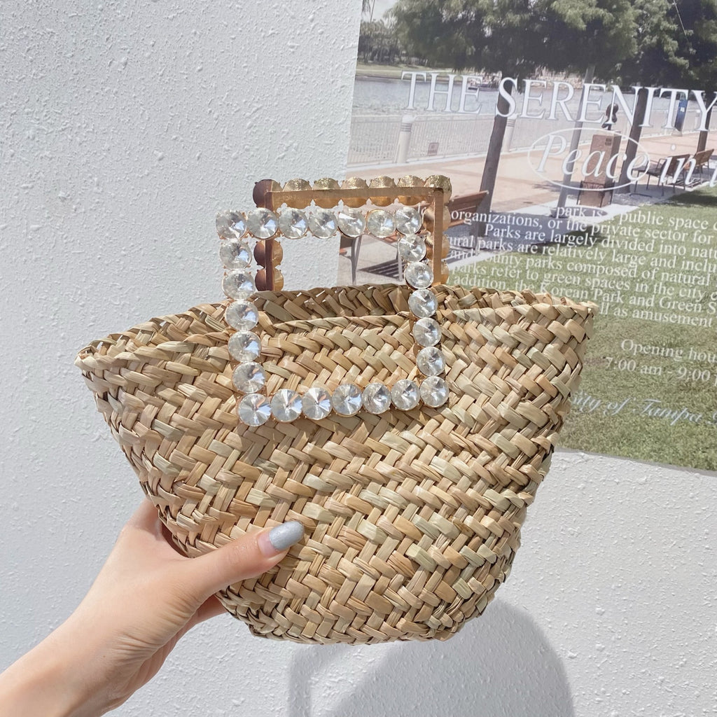 Fashion Handbag Woven Vacation Style Women – image 9