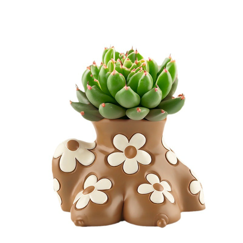 Creative Resin Body Art Flowerpot Home Home Decor – image 4