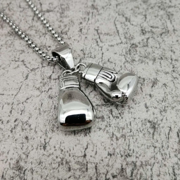 Fashion Gold Necklace Boxing Sport Simplicity – image 2
