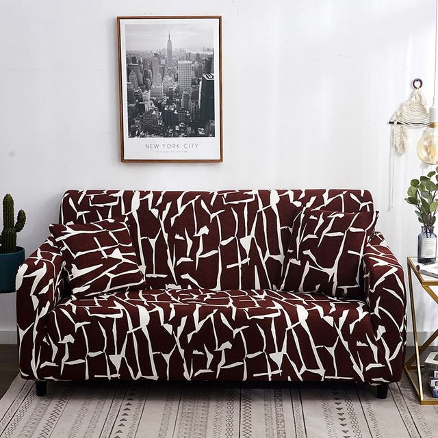 Printed sofa cushion sofa cover sofa cover – image 7