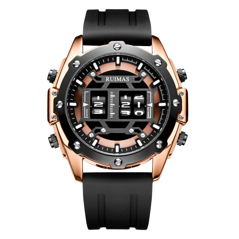 Sport leather men's quartz watch – image 6