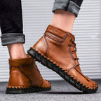 Leather shoes leather men casual shoes – image 10