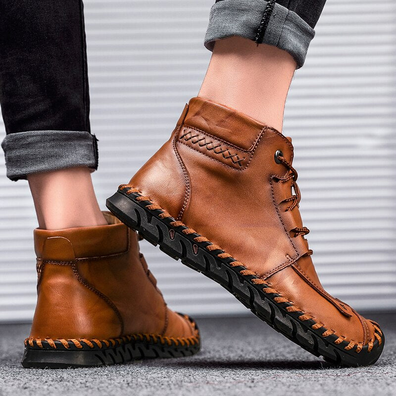 Leather shoes leather men casual shoes – image 10