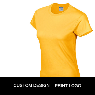 Pure Color Women T-shirt, Custom, Cotton T-shirt – image 4