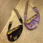 Embroidered Messenger Bag Shoulder Bag Women – image 2