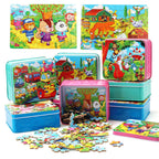 80PCS wooden educational toys educational development baby kids training toys children animal puzzle – image 2