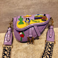 Embroidered Messenger Bag Shoulder Bag Women – image 8
