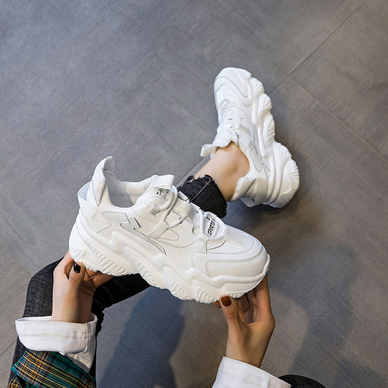 Shoes Women New Thick Soled Women S Shoes Versatile Sports Shoes Black Fashion Net Red Daddy Shoes Spring – image 4