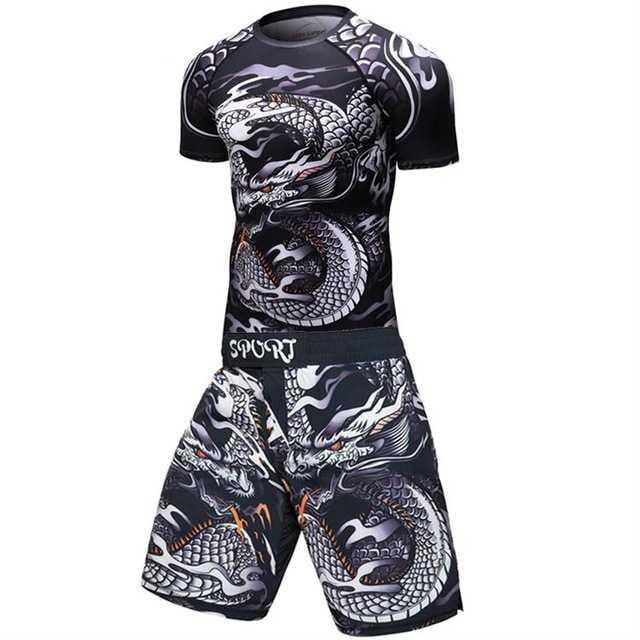 Male Sport Suit Men Running Clothes Sport Wear Yoga Set – image 18