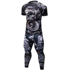 Male Sport Suit Men Running Clothes Sport Wear Yoga Set – image 8