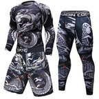 Male Sport Suit Men Running Clothes Sport Wear Yoga Set – image 9