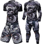 Male Sport Suit Men Running Clothes Sport Wear Yoga Set – image 20