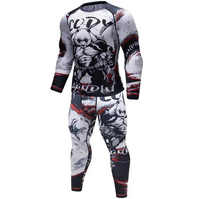 Male Sport Suit Men Running Clothes Sport Wear Yoga Set – image 19