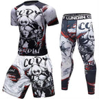Male Sport Suit Men Running Clothes Sport Wear Yoga Set – image 12