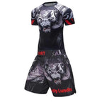 Male Sport Suit Men Running Clothes Sport Wear Yoga Set – image 15