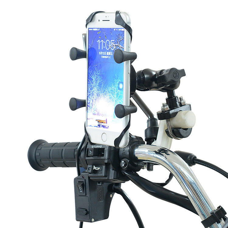 Motorcycle Mobile Phone Bracket Modification Electric Bike Bicycle Accessories Aluminum Alloy Base Bracket – image 4