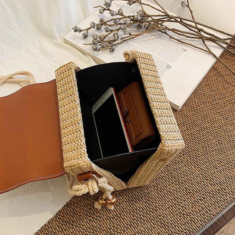 Fashion Box Rattan Women Handbags Wicker – image 5