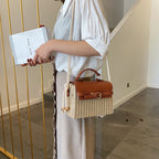 Fashion Box Rattan Women Handbags Wicker – image 4