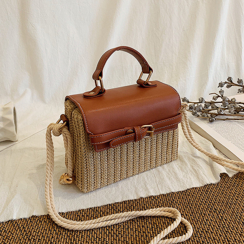 Fashion Box Rattan Women Handbags Wicker – image 3