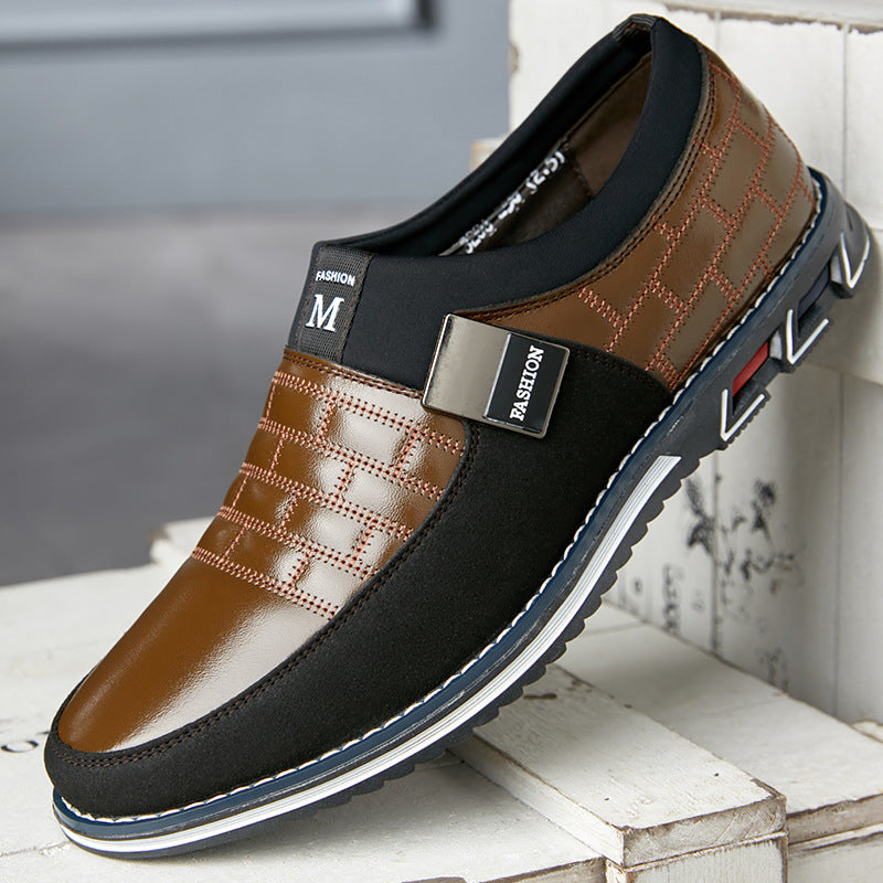Large Size Leather Shoes Men New Casual Leather Shoes Men – image 3