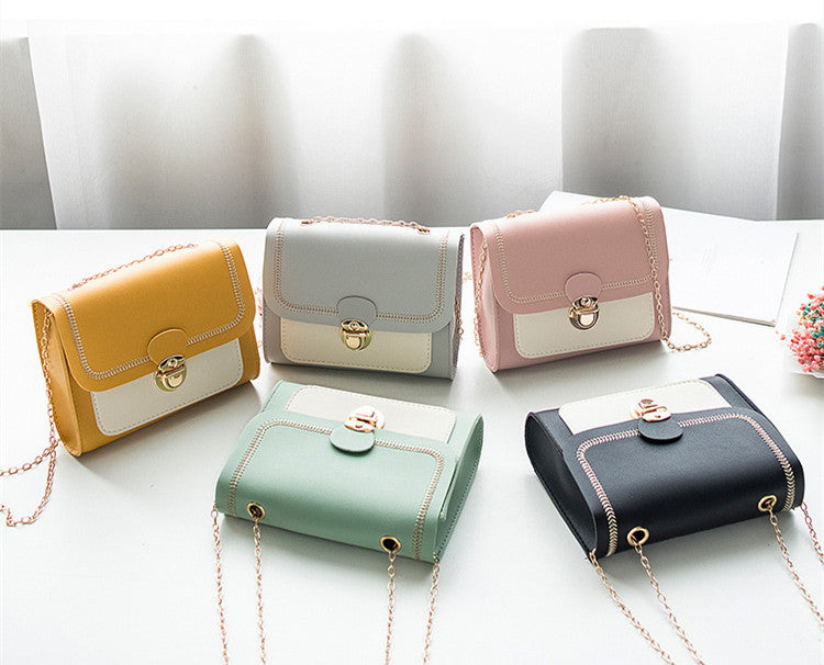 One ShoulderFashion Lock Chain Diagonal Bag – image 7