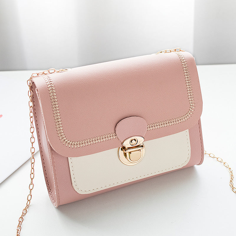 One ShoulderFashion Lock Chain Diagonal Bag – image 8