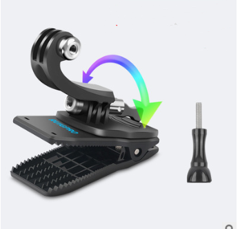 For Go Pro Accessories 360-Degree Rotation Backpack Bag Clip Clamp For Gopro Hero 9 8 7 6 5 4 Xiaomi Yi For Sjcam Sj4000 – image 3