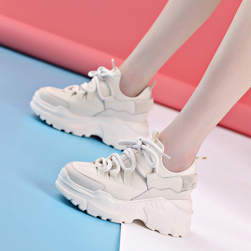 Increased Daddy Shoes White Shoes Women – image 5