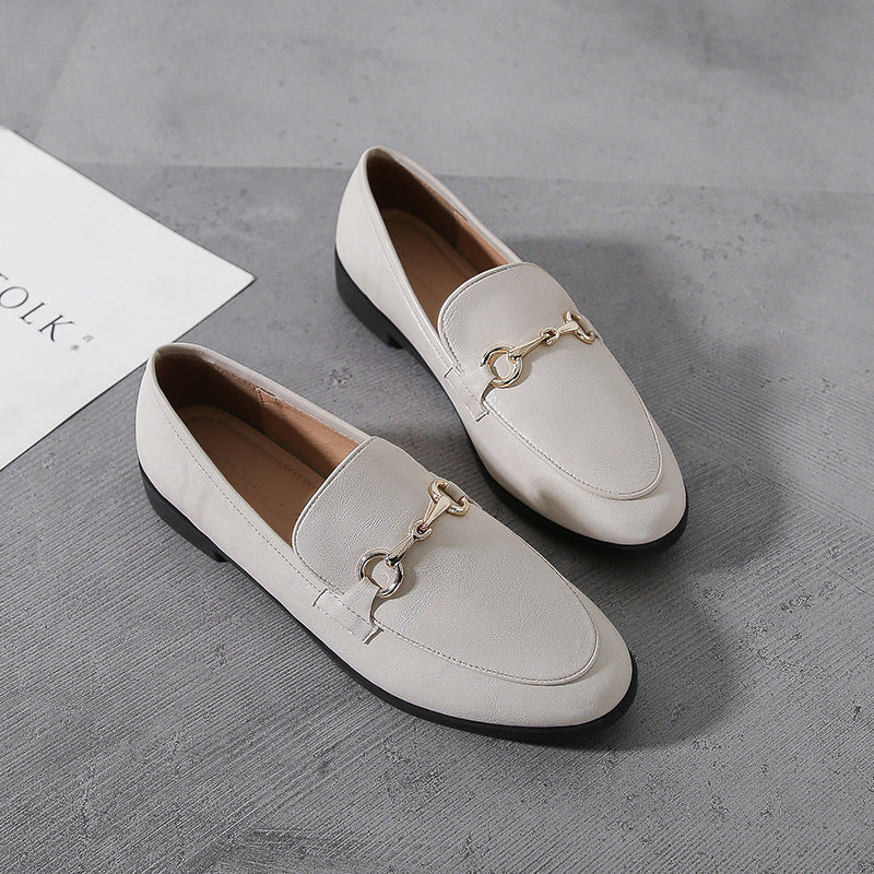 Single Shoes Women New Small Leather Shoes Women British College Style Retro Large Size Women'S Shoes – image 3