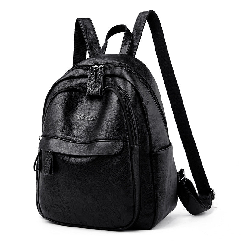 Version Of The Versatile Soft Leather Bag Simple Fashion Backpack – image 3