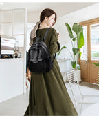 Version Of The Versatile Soft Leather Bag Simple Fashion Backpack – image 9