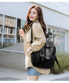 Version Of The Versatile Soft Leather Bag Simple Fashion Backpack – image 2