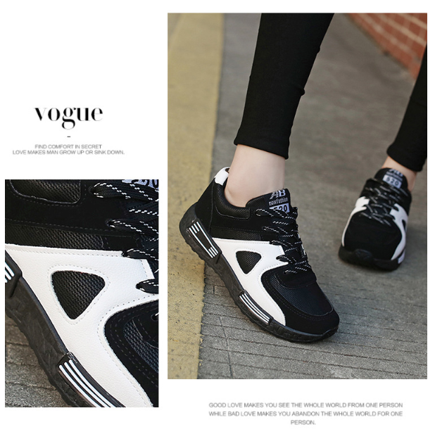 Sports Shoes Women Casual Shoes Forrest Shoes Students Breathable Board Shoes Thick Soles Running Shoes – image 3