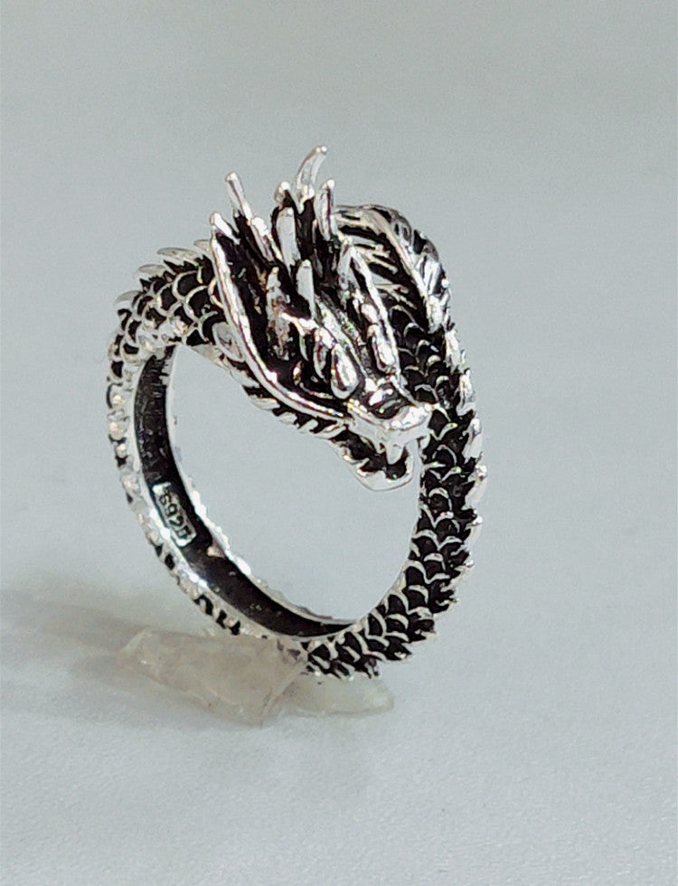 Personalized Retro Domineering Dragon Ring Ring – image 9