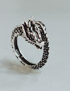 Personalized Retro Domineering Dragon Ring Ring – image 9