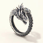 Personalized Retro Domineering Dragon Ring Ring – image 7