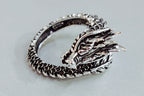 Personalized Retro Domineering Dragon Ring Ring – image 2