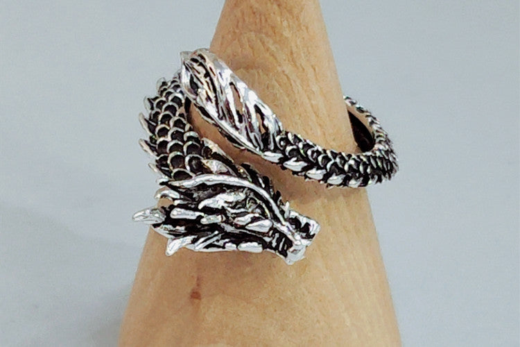 Personalized Retro Domineering Dragon Ring Ring – image 4