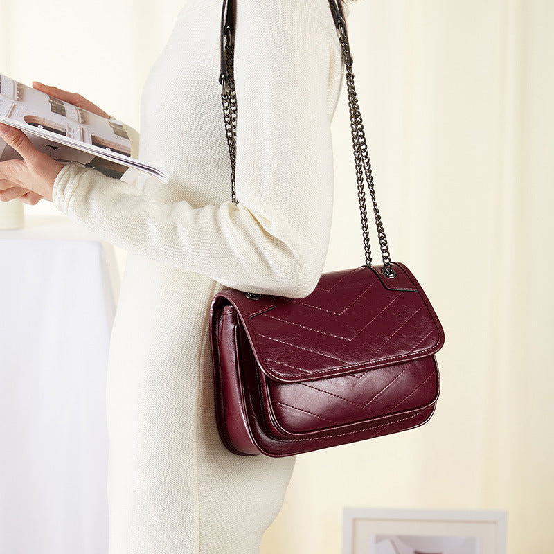 Bag Women Bag Cowhide Shoulder Bag Women – image 5