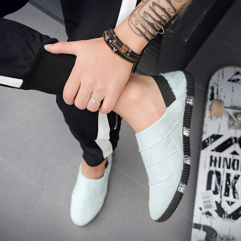 Spring And Summer Linen Canvas Shoes Men Korean Trend Casual Shoes Men – image 5