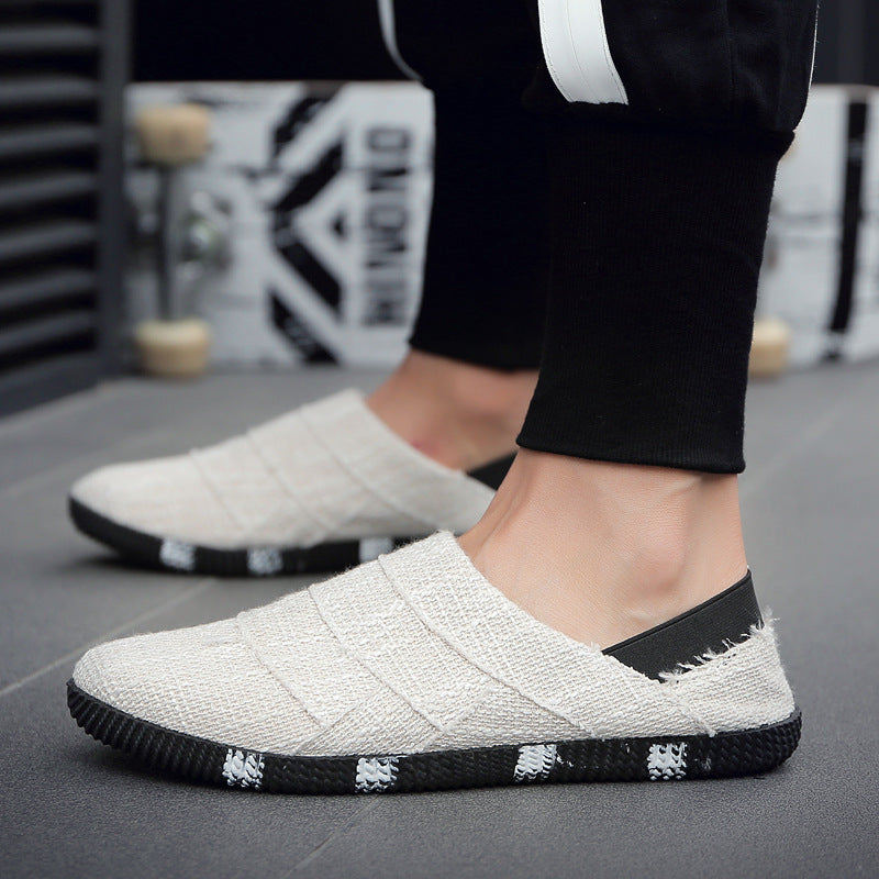 Spring And Summer Linen Canvas Shoes Men Korean Trend Casual Shoes Men – image 2