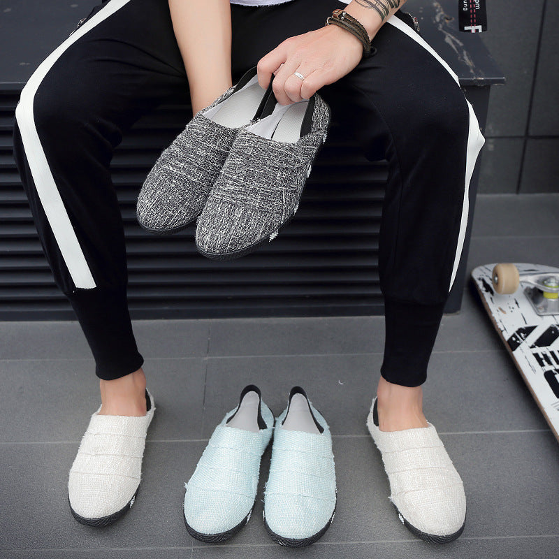 Spring And Summer Linen Canvas Shoes Men Korean Trend Casual Shoes Men – image 7