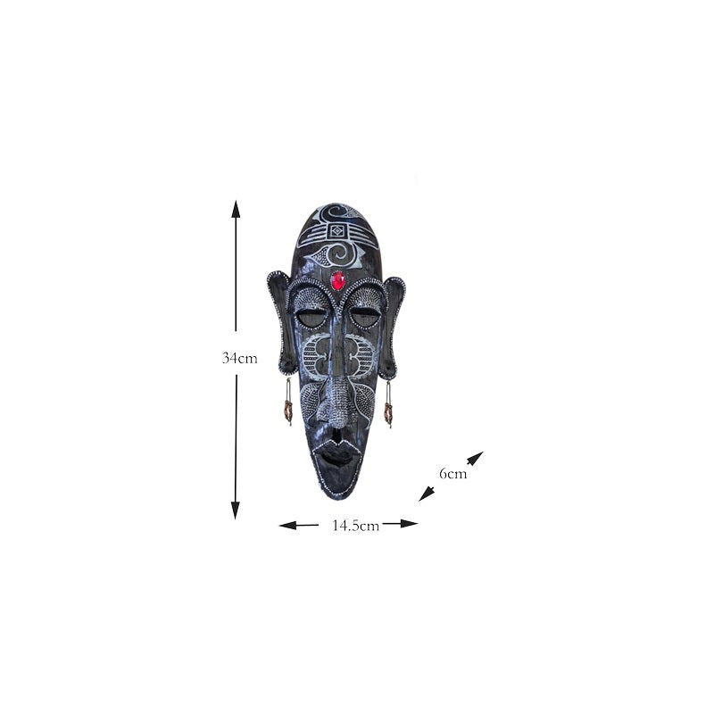 Resin Tribal Mask Home Decor – image 4