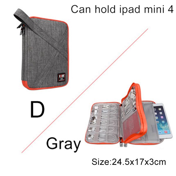 Compatible with Apple, BUBM Travel Universal Cable Organizer Electronics Accessories Cases Gadget Bag For USB, Phone, Ch – image 3